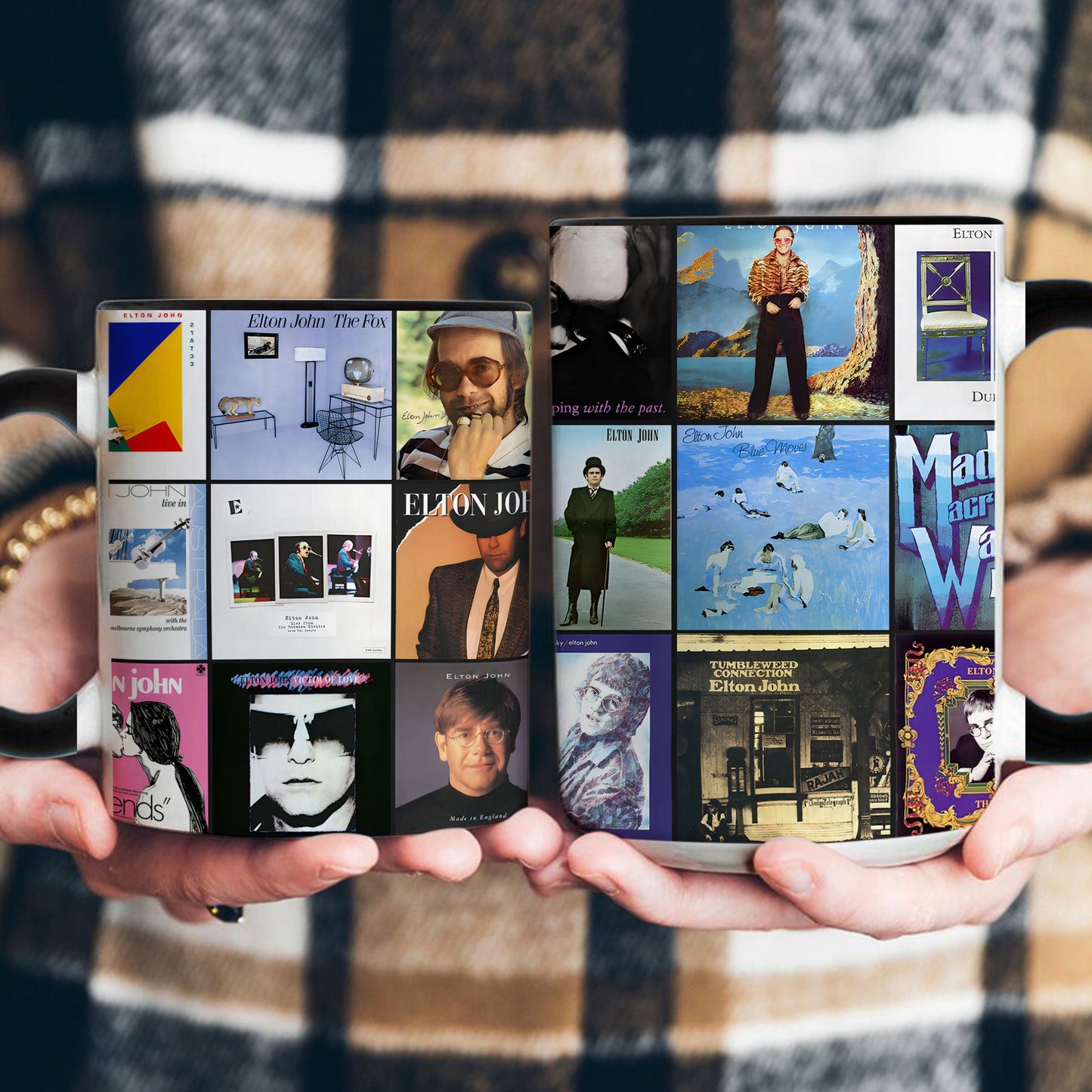 Elton John Album Art Accent Mug – A Sip of Timeless Hits