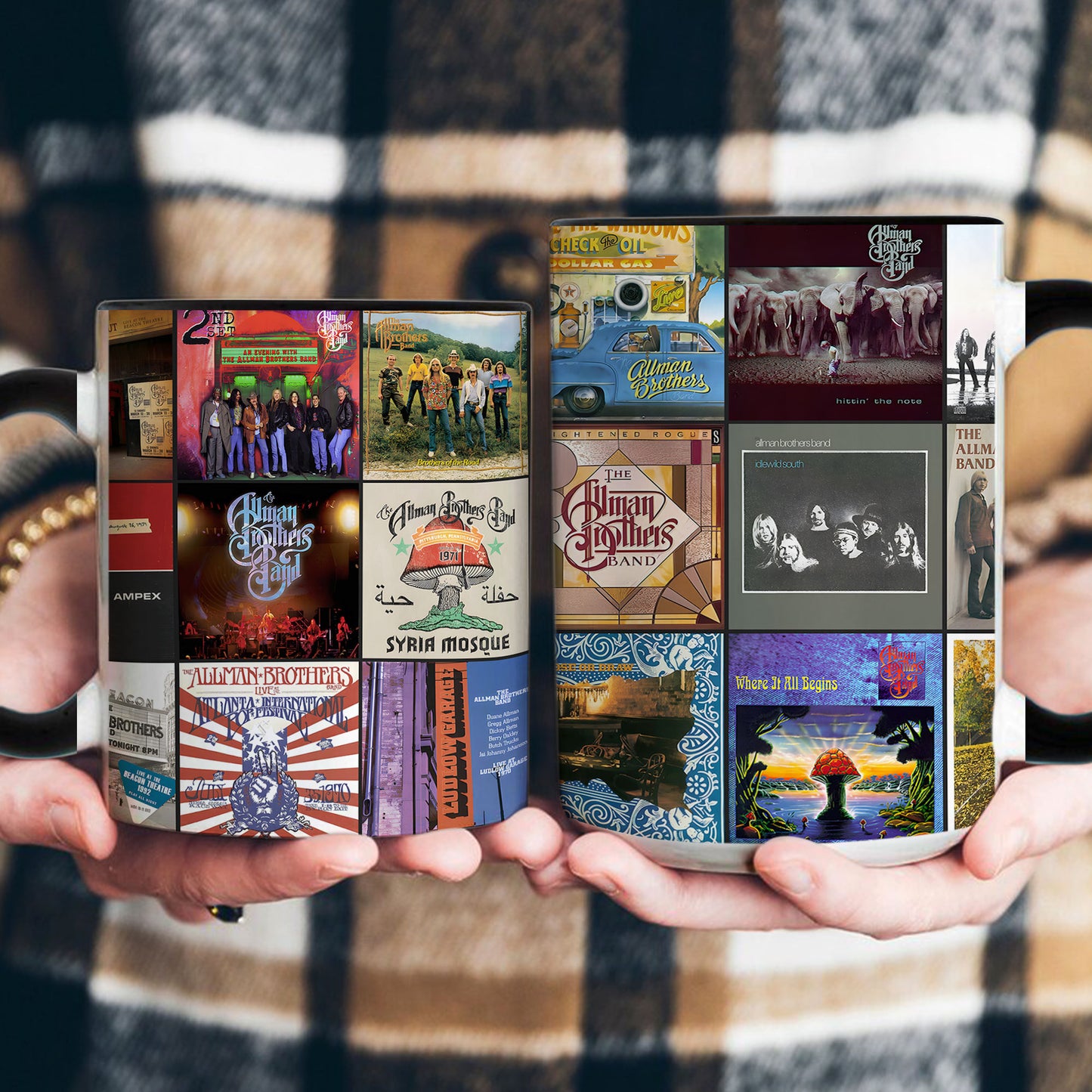 Allman Brothers Band Accent Mug – Classic Album Cover Collage Gift