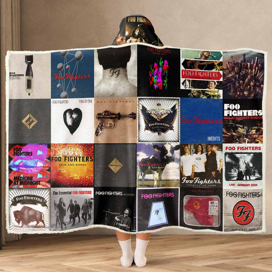 Foo Fighters Album Art Wearable Hooded Blanket – Rock Band Fan Gift