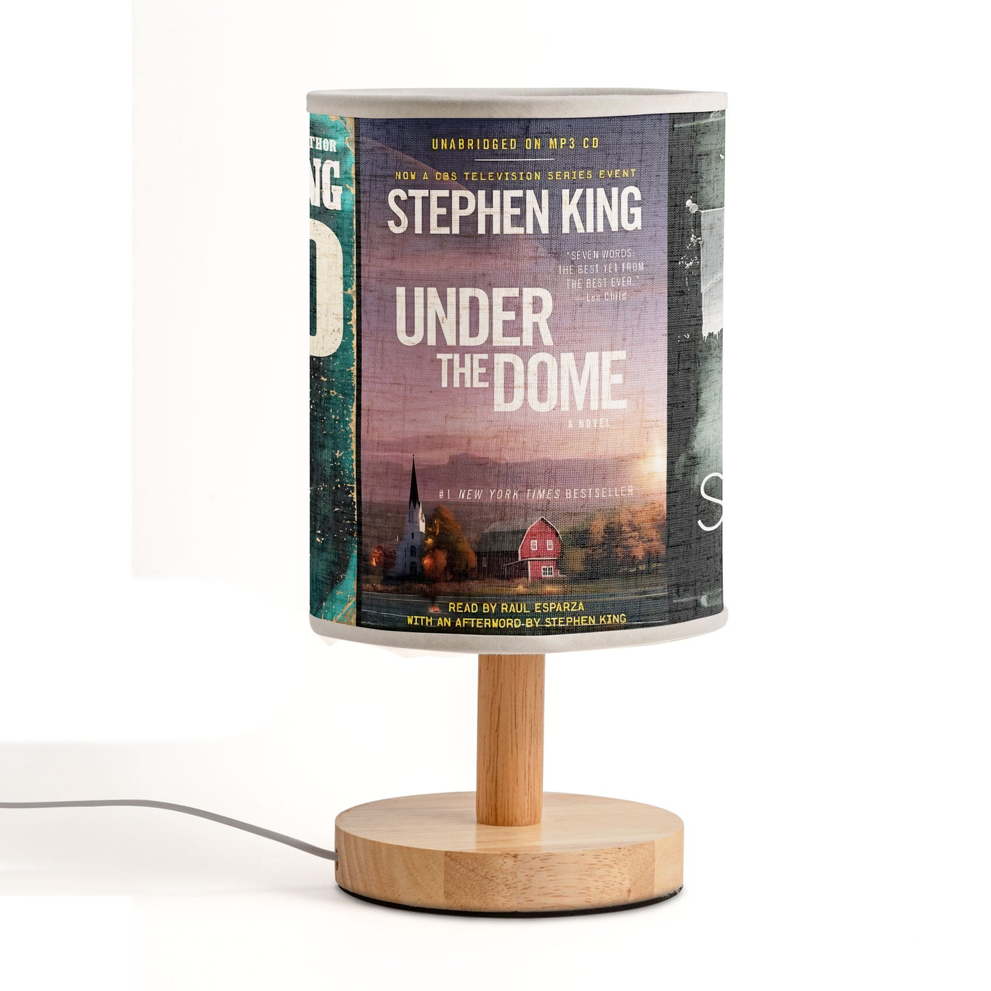 Stephen King Horror Lamp – Featuring Under the Dome, Salem’s Lot, The Outsider, and Cujo