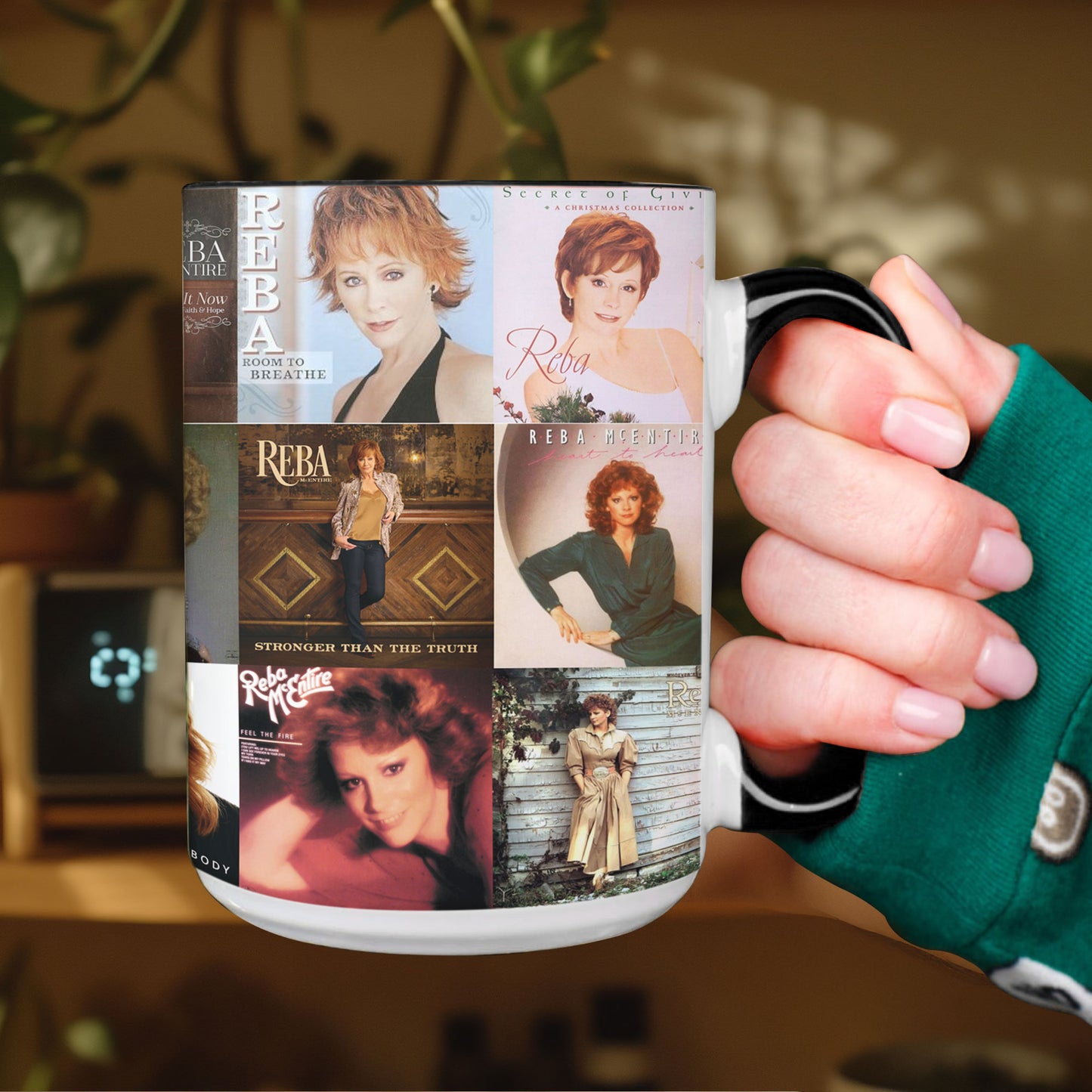 Reba McEntire Accent Mug – Country Music Queen Album Art Collection