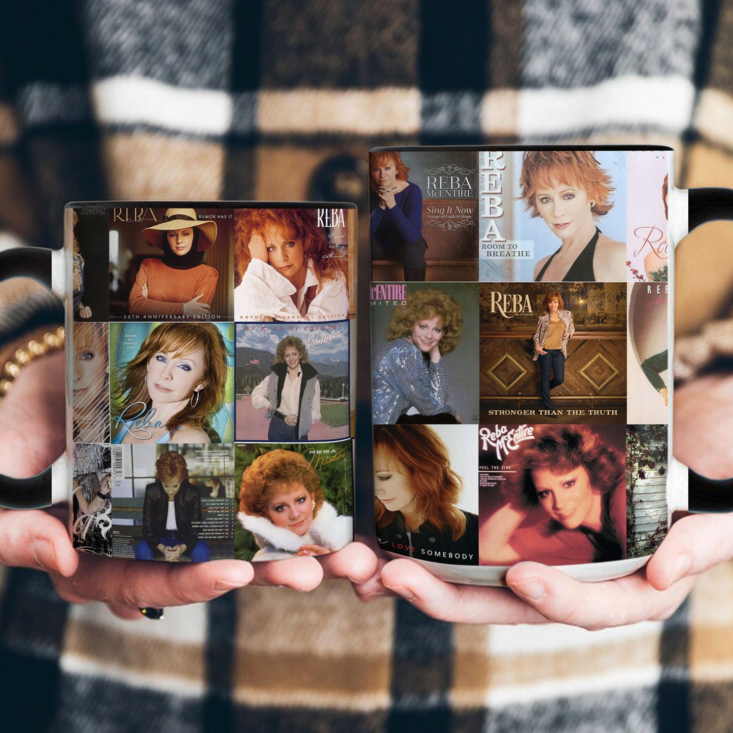 Reba McEntire Accent Mug – Country Music Queen Album Art Collection