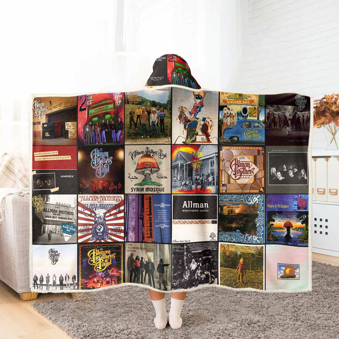 The Allman Brothers Band Wearable Hooded Blanket
