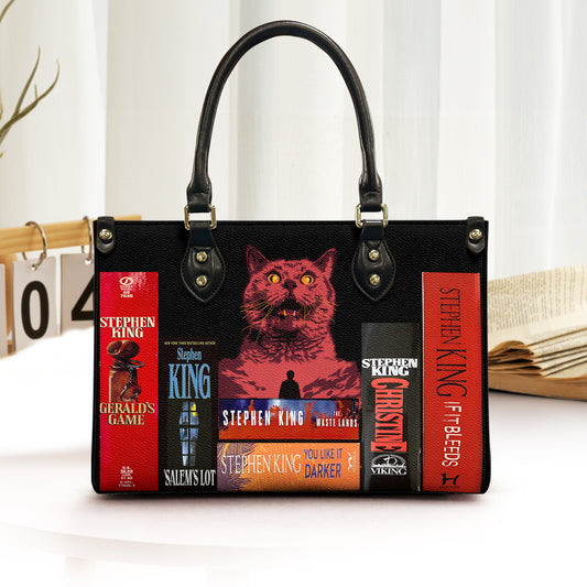 Stephen King Inspired Leather HandBag – Horror Literature Design