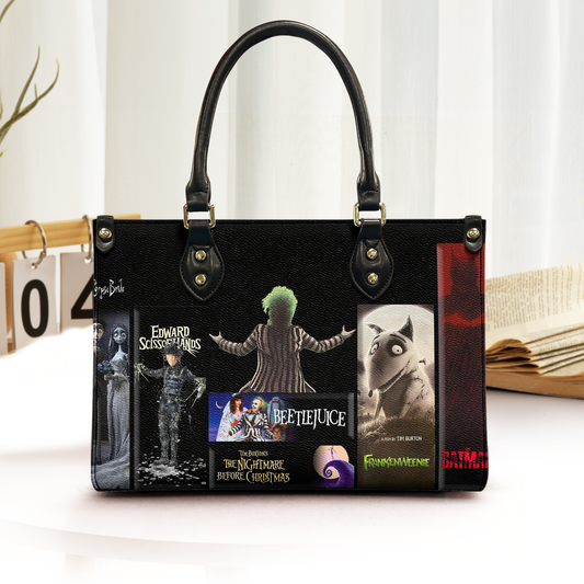 Tim Burton Movie-Inspired Leather Handbag