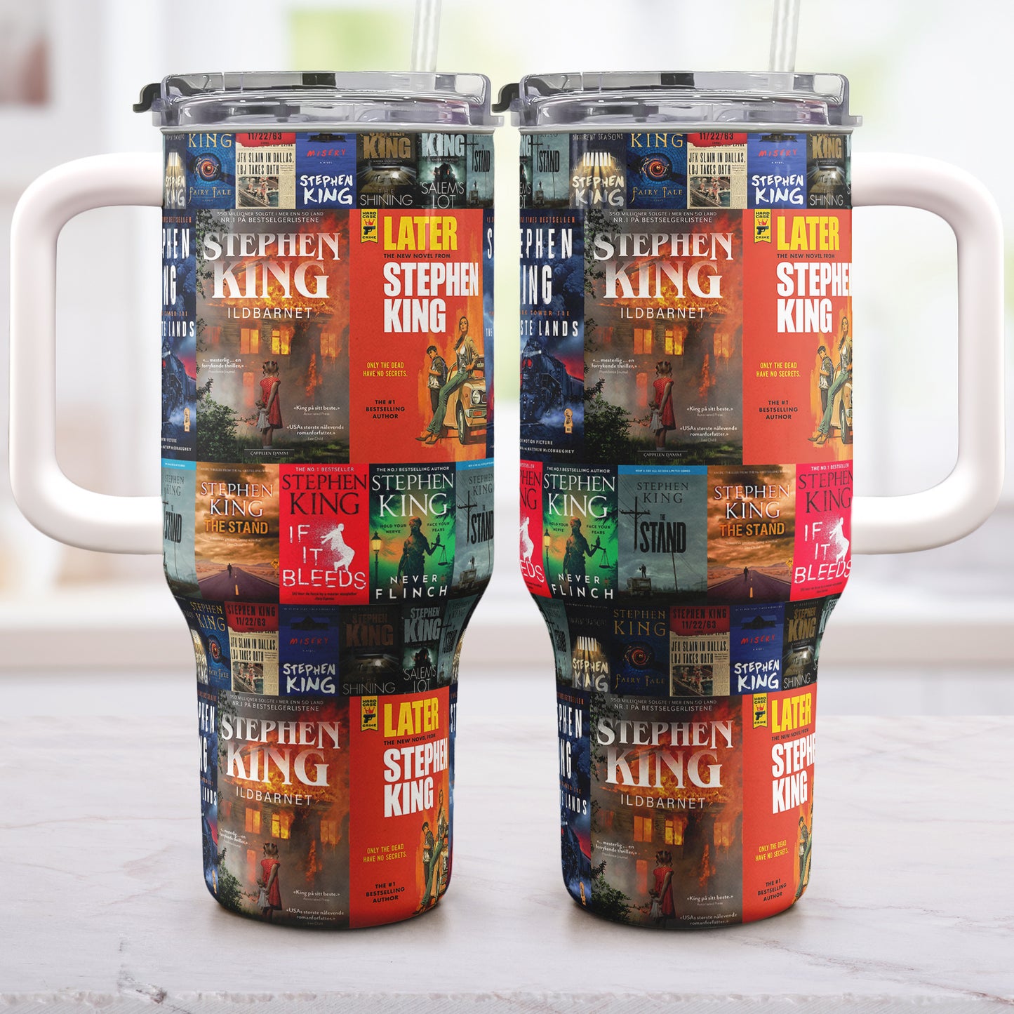 Stephen King Tumbler 20oz – Horror Icons on the Go