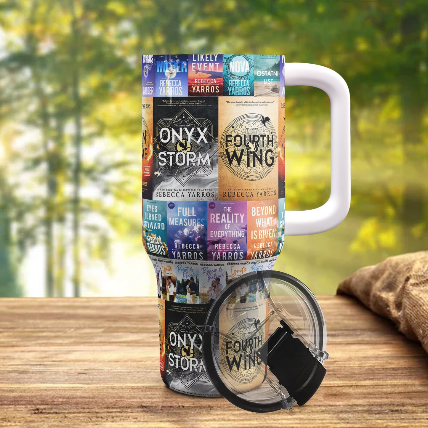 Rebecca Yarros Book Lover Tumbler 40oz – Fantasy & Romance Edition