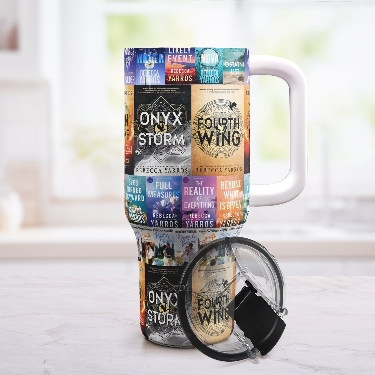 Rebecca Yarros Book Lover Tumbler 40oz – Fantasy & Romance Edition