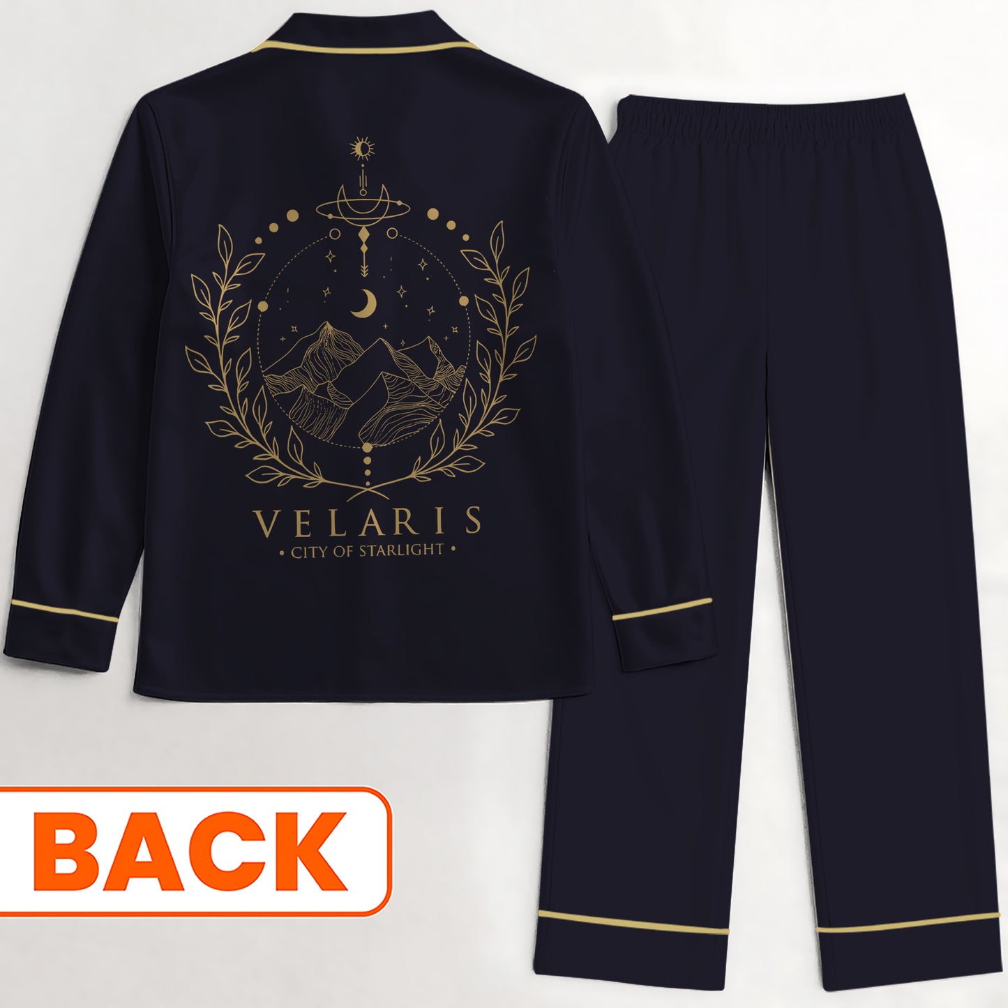 Night Court with our ACOTAR - Velaris City Pajamas Satin Set