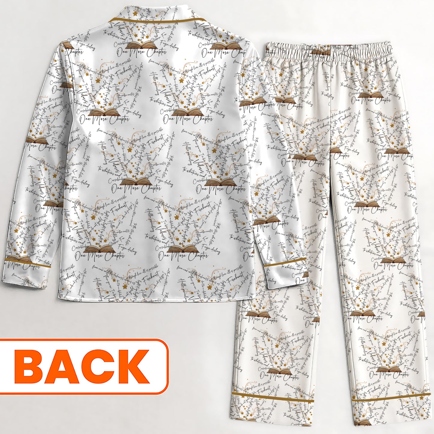 Throne of Glass One More Chapter Quotes - Pajamas Satin Set
