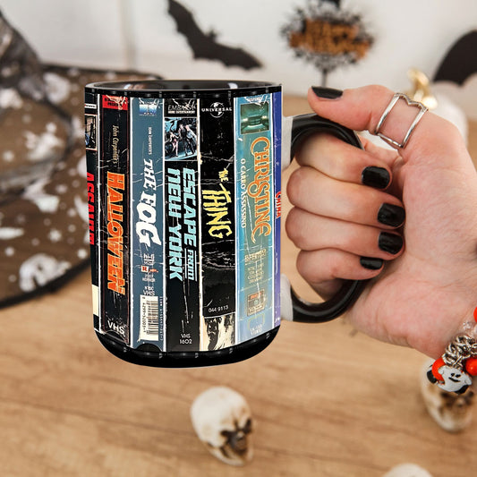 Retro Horror VHS – Classic '90s VHS Horror Accent Mug