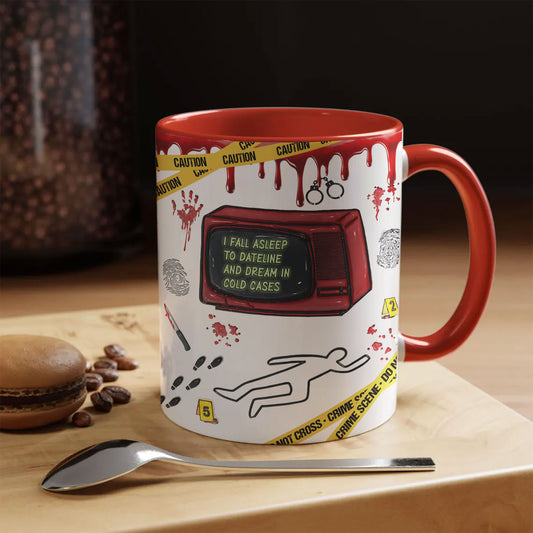 ☕ Dateline Cold Case Coffee Mug – True Crime Addict Cup