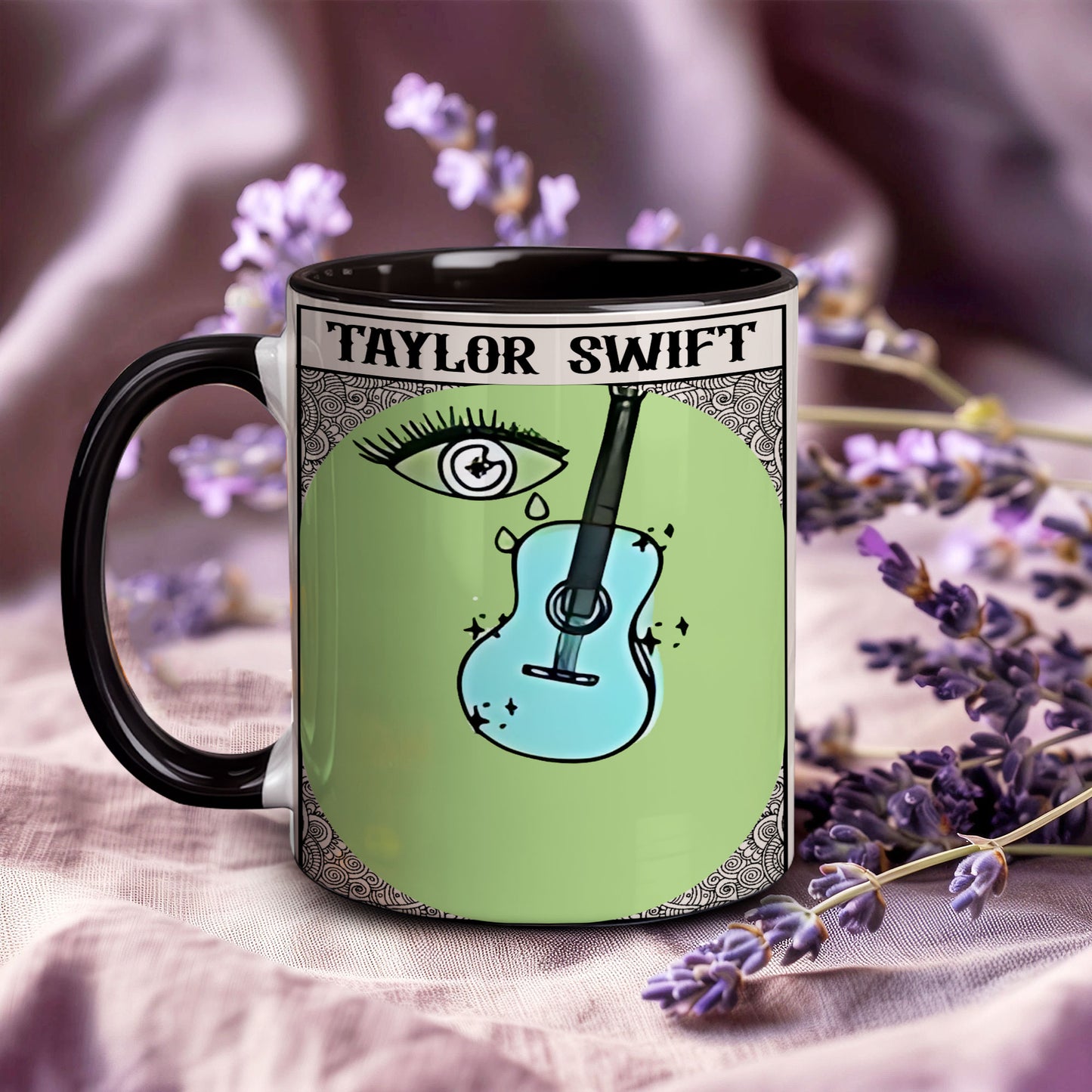 Taylor Swift Guitar & Tears Mug
