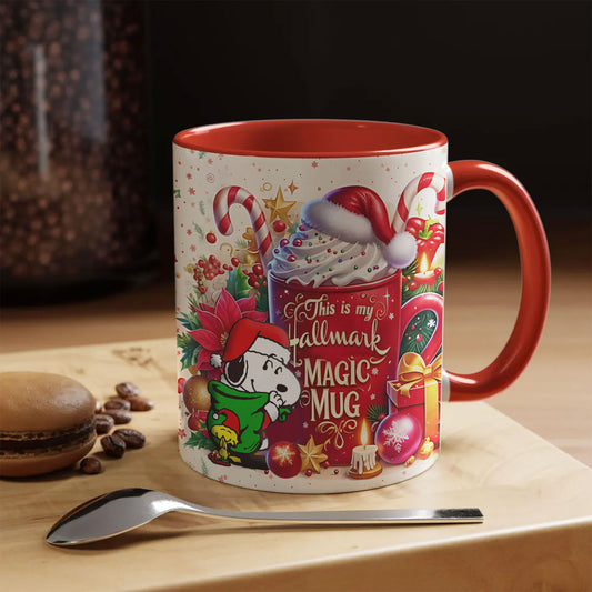 Hallmark Christmas Magic Mug – Festive Holiday Coffee Cup with Snoopy & Gifts