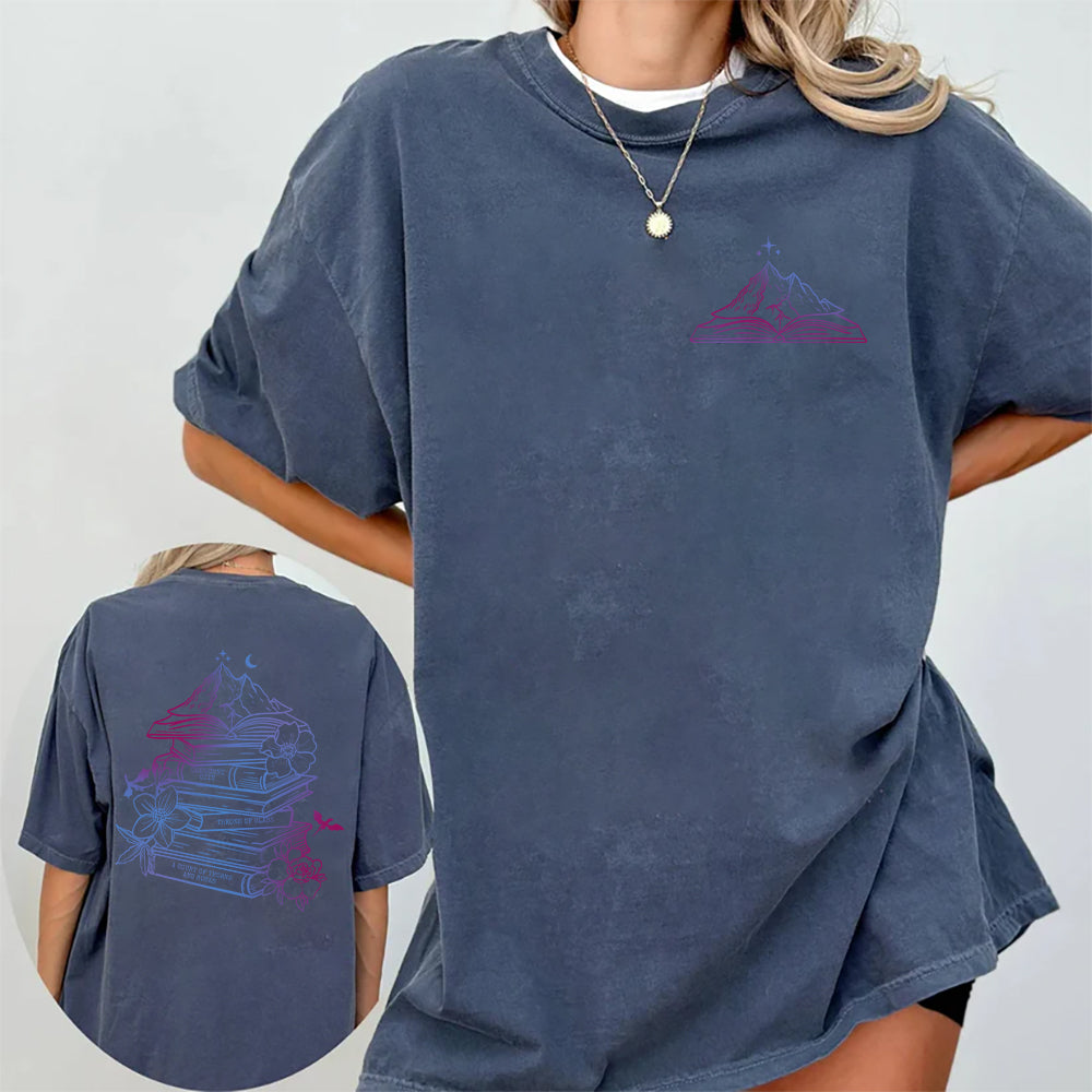 Bookish Mountains Tee – For Fans of SJM’s Worlds Shirt