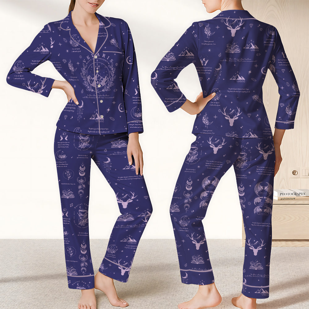 Night Court with our ACOTAR - Velaris City Pajamas Satin Set