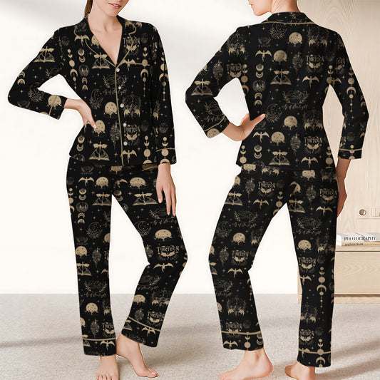 Manon Blackbeak We Are Thirteen Throne of Glass - TOG Pajamas Satin Set