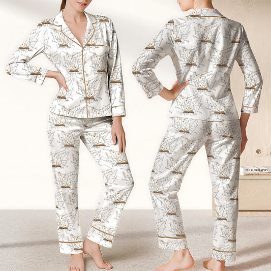 Throne of Glass One More Chapter Quotes - Pajamas Satin Set