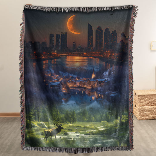 Between Worlds – Crescent City Inspired Fantasy Woven Blanket
