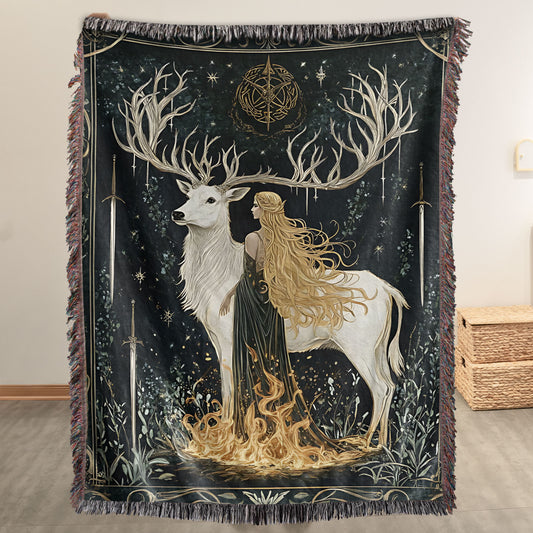Queen of Flame, Heir of Terrasen – Aelin Galathynius Woven Blanket