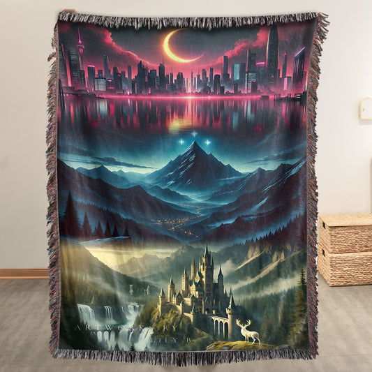 Velaris Through Realms – ACOTAR Woven Blanket