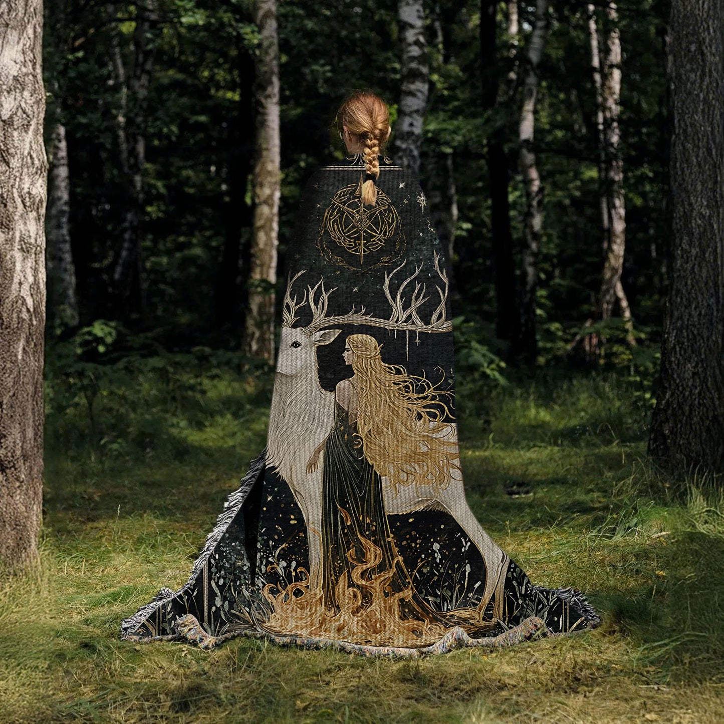 Queen of Flame, Heir of Terrasen – Aelin Galathynius Woven Blanket