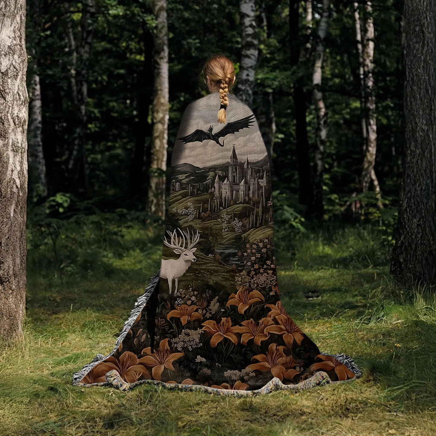 "Kingdom of Terrasen" Woven Blanket – Inspired by Throne of Glass
