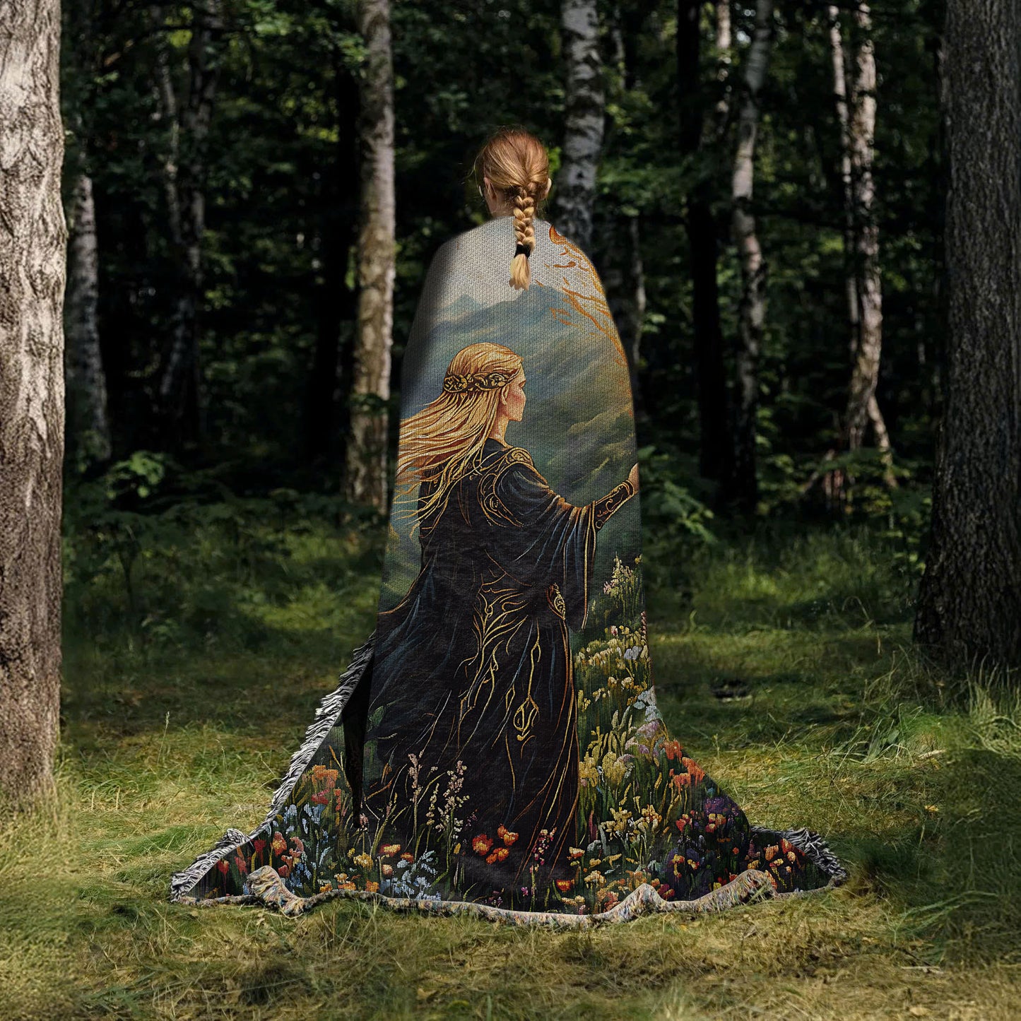 Fireheart in Bloom – Aelin’s Flame Amid the Wild Woven Blanket