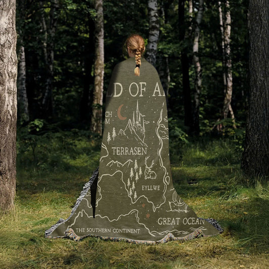 World of Aelin – Throne of Glass Woven Map Blanket