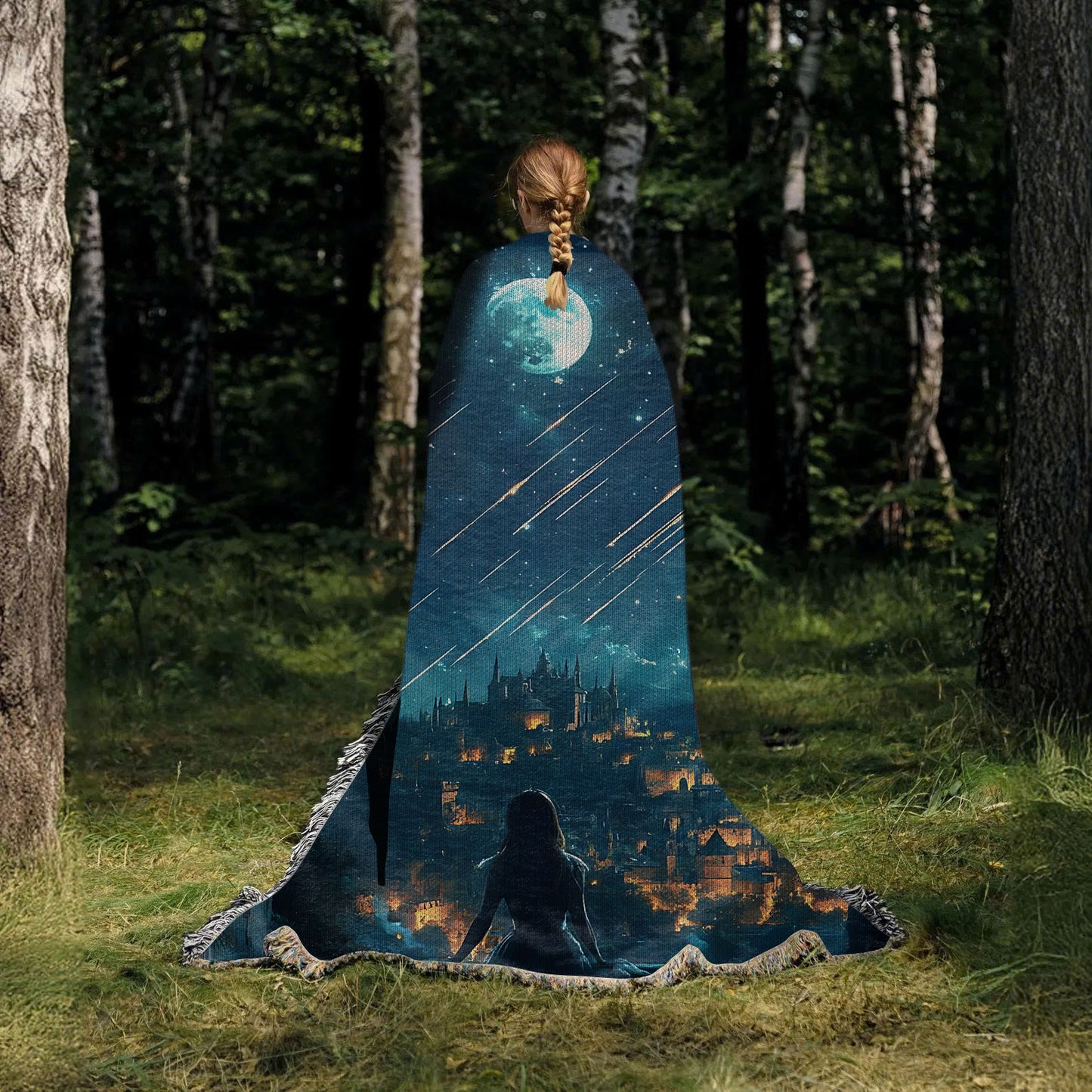 Starfall Over Velaris – Woven Blanket for ACOTAR
