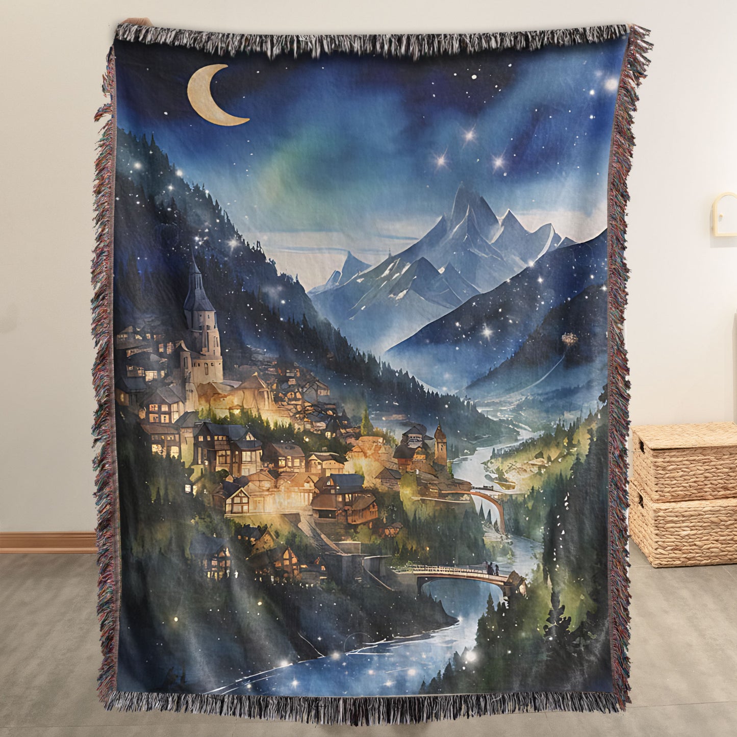 Velaris Nights – Fantasy Woven Blanket of the City of Starlight
