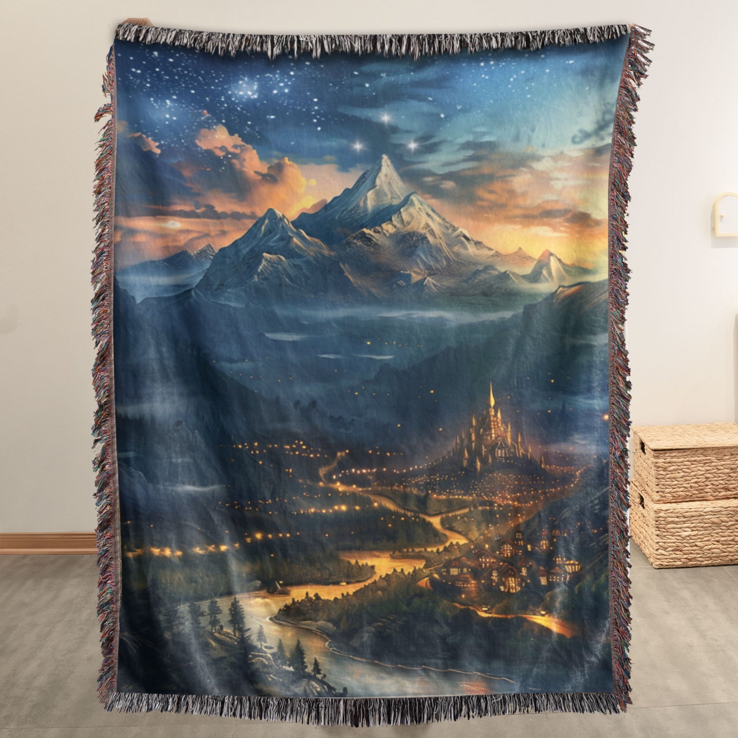 Sunset Over Velaris – ACOTAR Woven Blanket