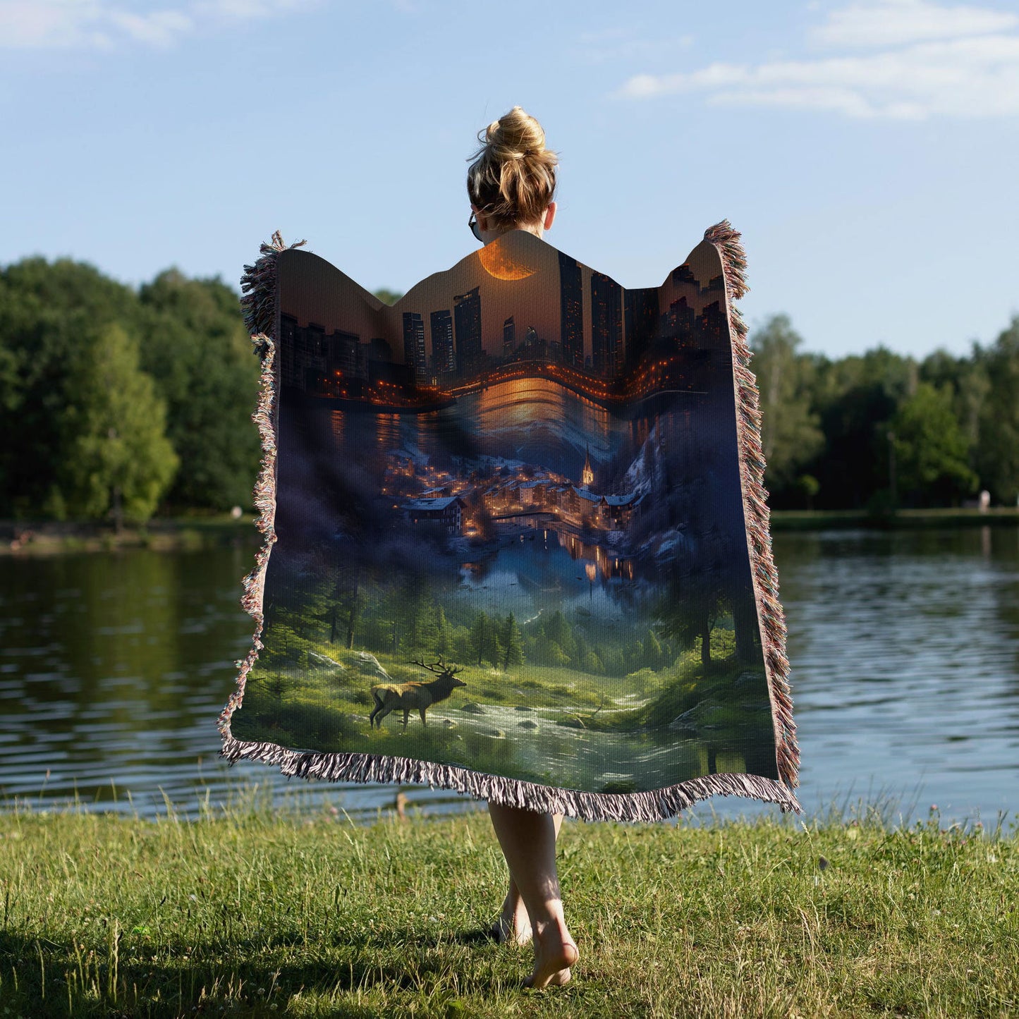 Between Worlds – Crescent City Inspired Fantasy Woven Blanket