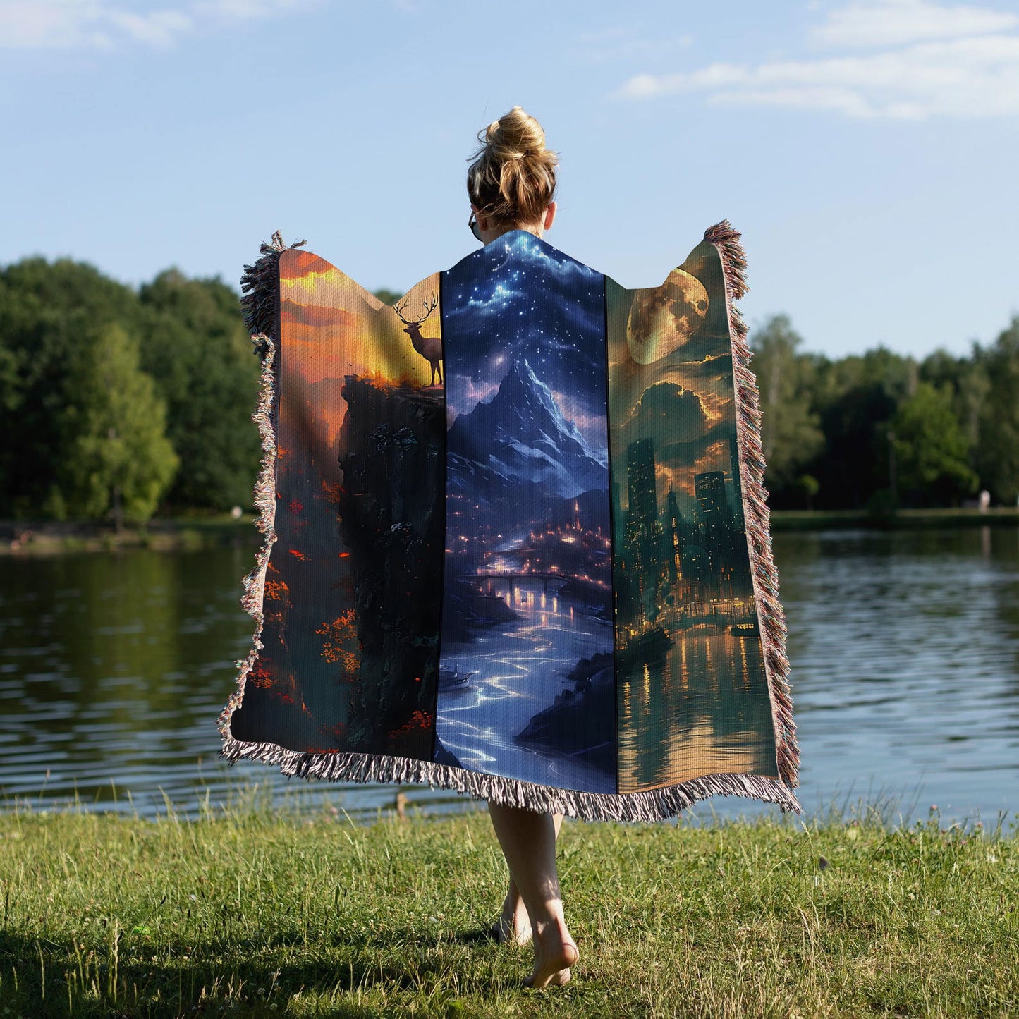 ACOTAR Realms – Velaris, Autumn Court & Crescent City Woven Blanket