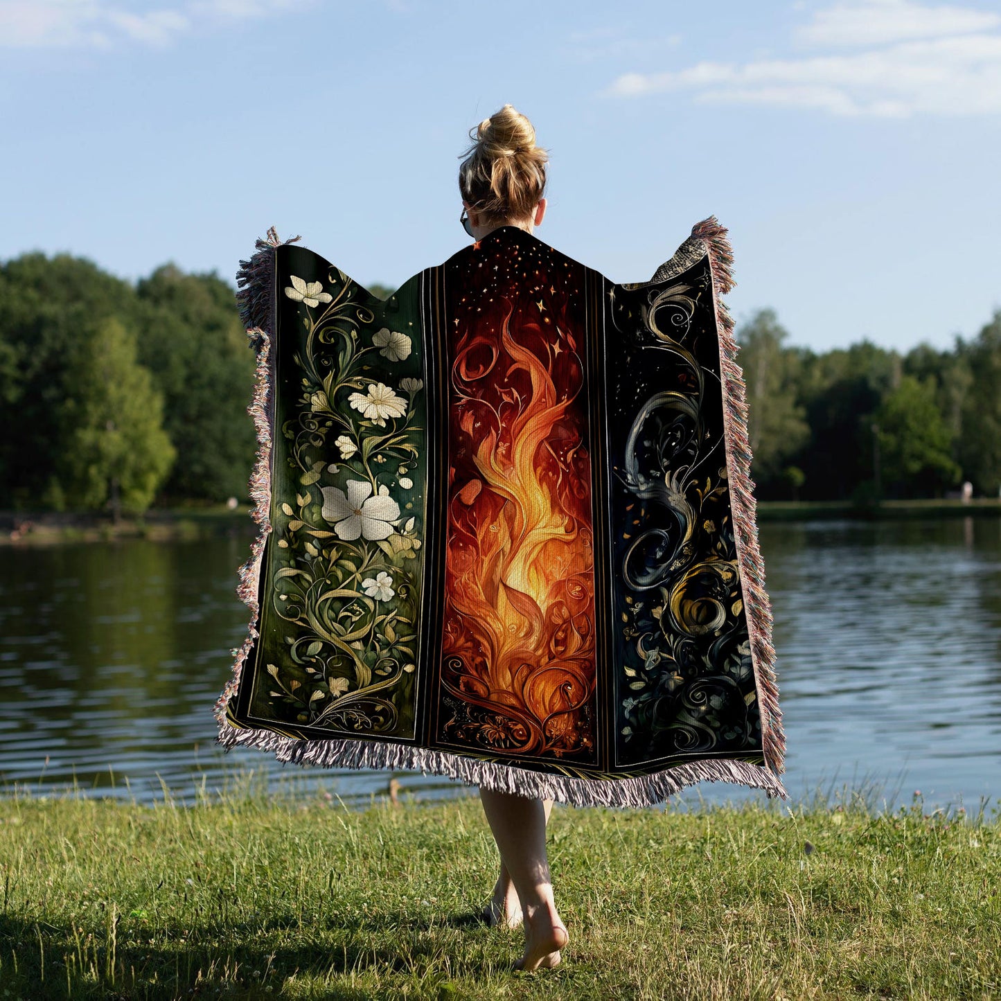 Magic of Erilea – Elemental Woven Blanket Inspired by Throne of Glass