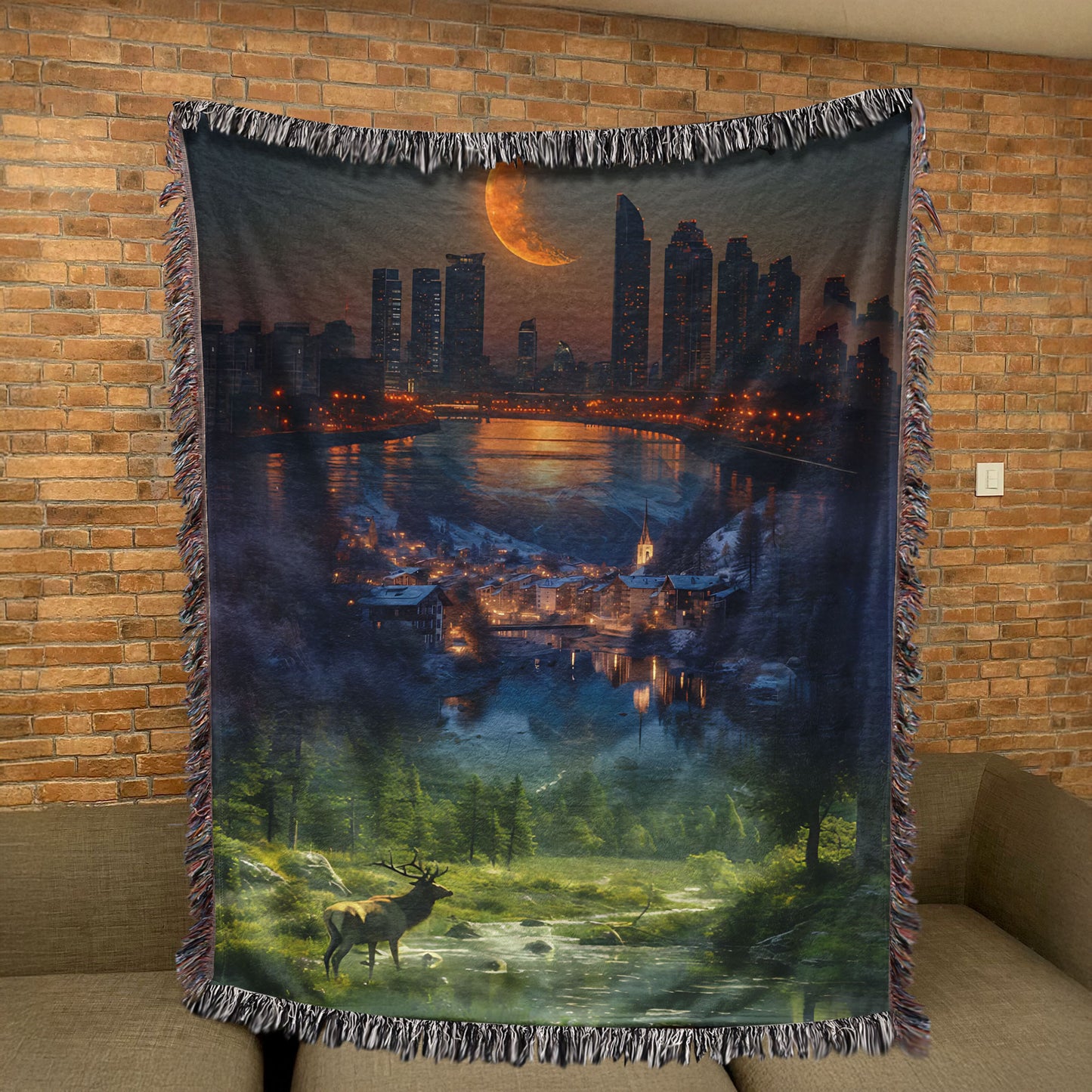 Between Worlds – Crescent City Inspired Fantasy Woven Blanket