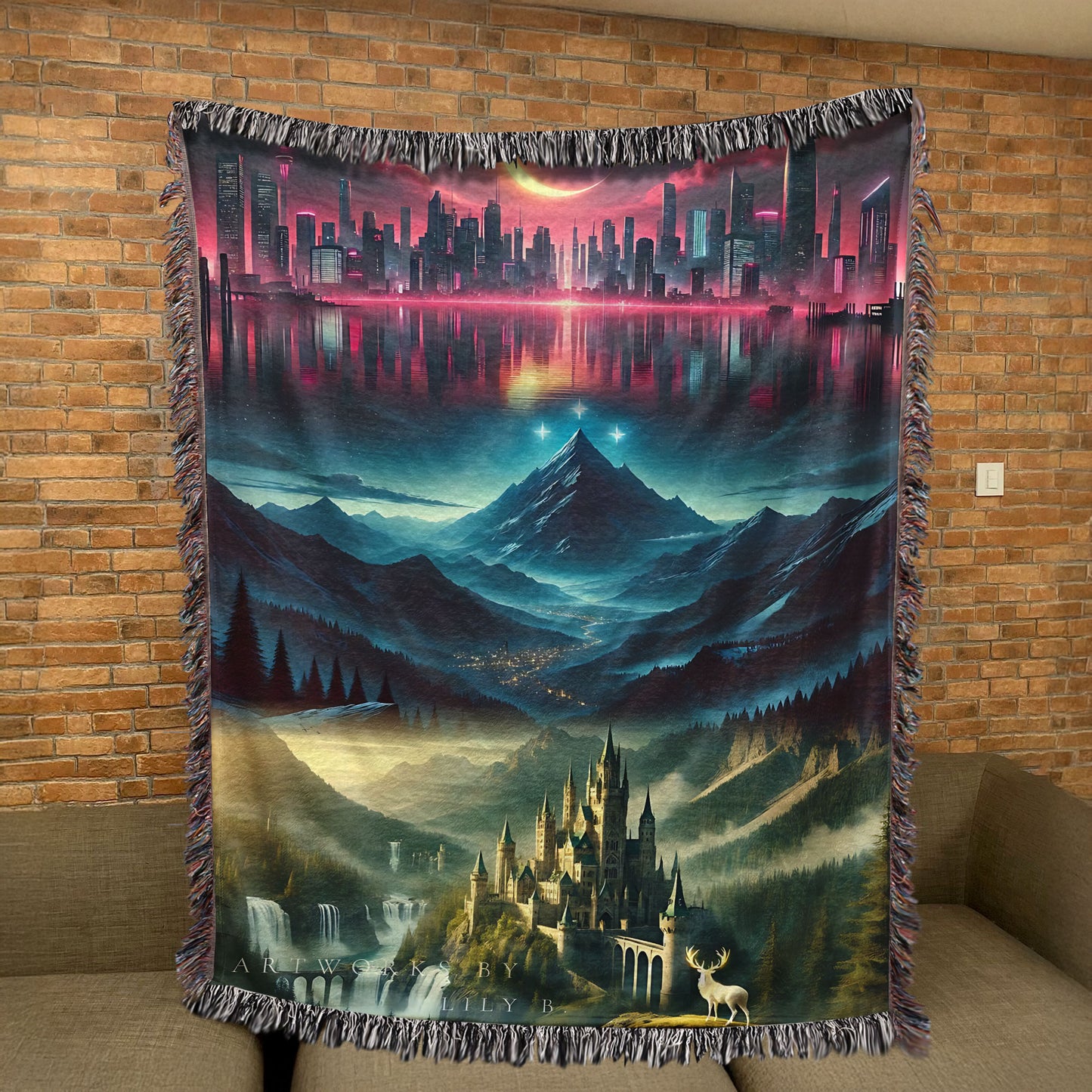 Velaris Through Realms – ACOTAR Woven Blanket