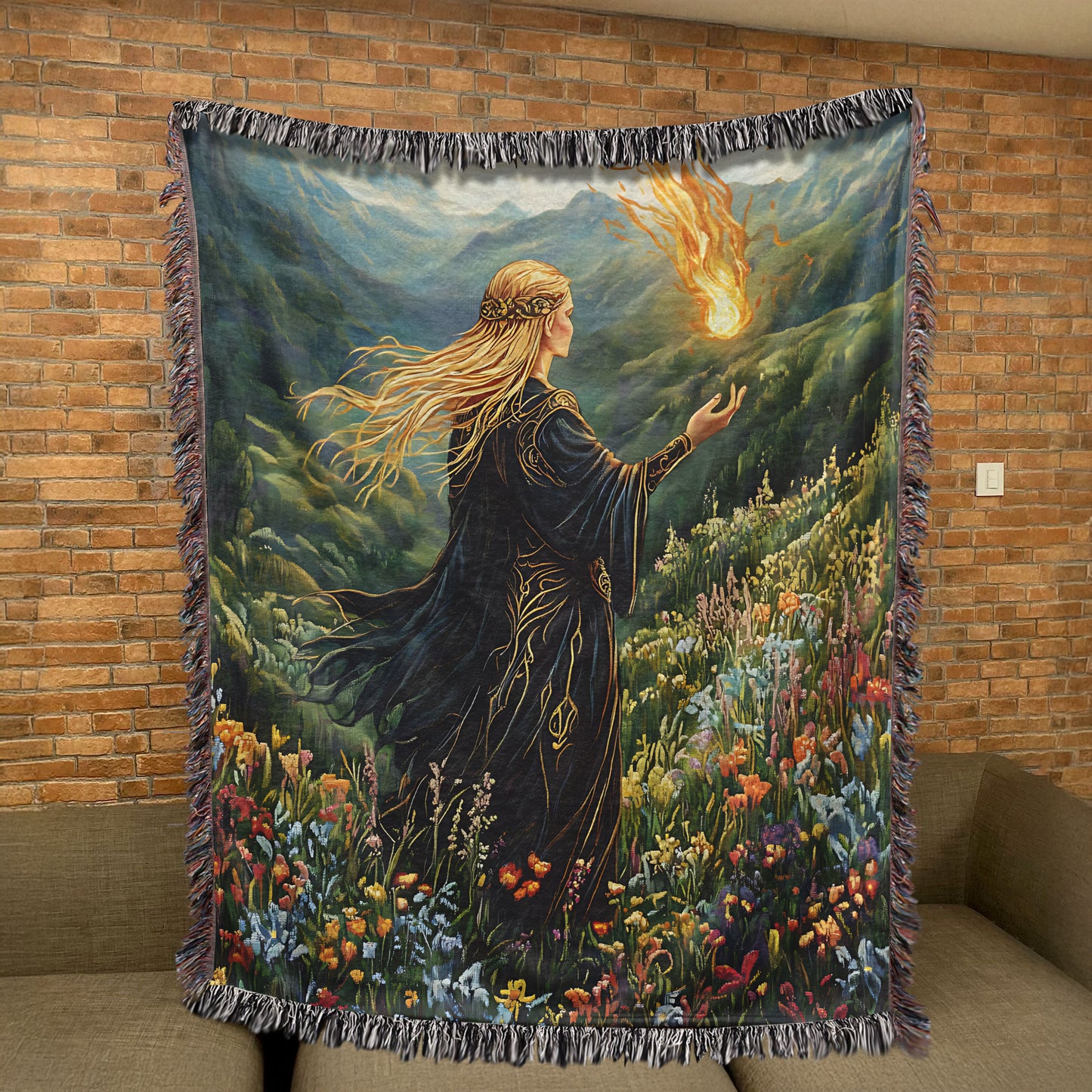 Fireheart in Bloom – Aelin’s Flame Amid the Wild Woven Blanket
