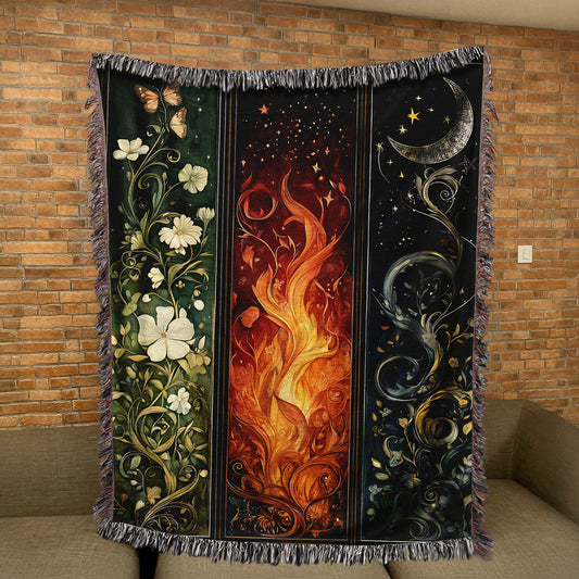 Magic of Erilea – Elemental Woven Blanket Inspired by Throne of Glass